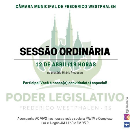 Capa Confira os projetos em pauta na Sessão Ordinária desta terça, 12