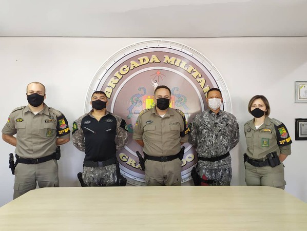 Capa Grupamento da Força Nacional visita sede do 37º BPM