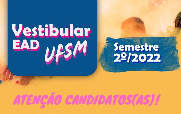 Capa Inscrições abertas para o Vestibular EaD 2022 da UAB/UFSM