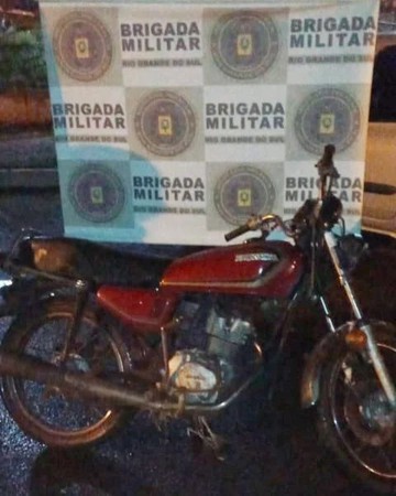 Capa BM de Tenente Portela recupera motocicleta