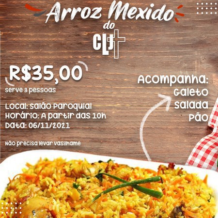 Capa CLJ promove arroz mexido