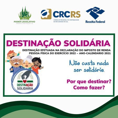 Capa Câmara de FW lança campanha para incentivar destinação do imposto de renda para Fundos Municipais