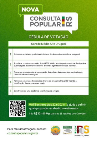 Capa Consulta Popular: votação on-line começa na segunda, 22