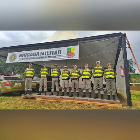 Capa Brigada Militar presente na Expofred 2022