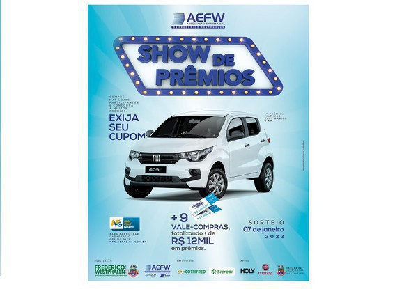 Capa Sorteio da Campanha Show de Prêmios acontece nesta sexta-feira