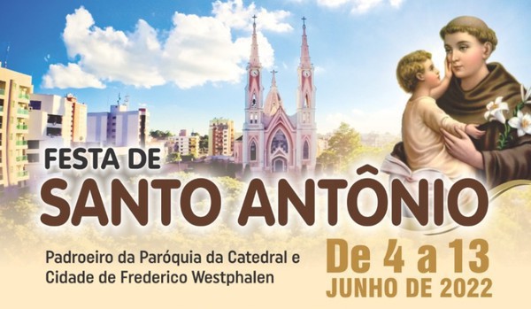 Capa Definida programação da festa do Padroeiro Santo Antônio