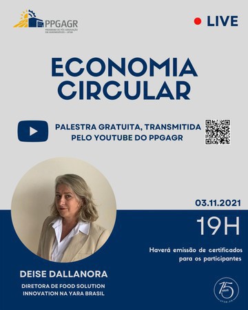 Capa PPGAGR da UFSM-PM realizará live sobre Economia Circular