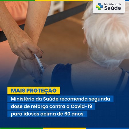 Capa Covid-19: inicia segunda dose de reforço para idosos acima de 60 anos