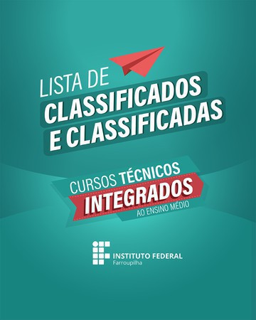 Capa IFFar divulga aprovados para cursos técnicos