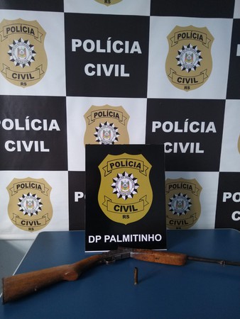 Capa Palmitinho: Polícia Civil apreende espingarda no interior