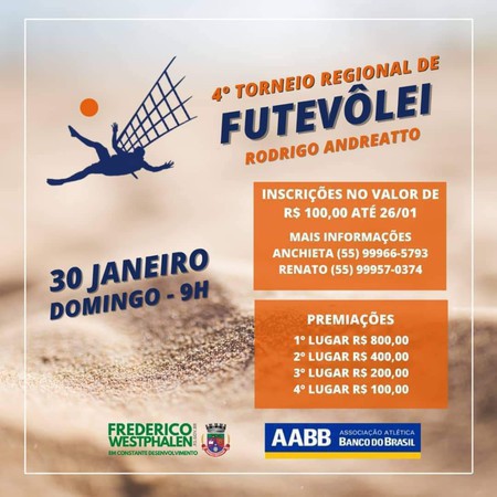 Capa Inscrições abertas para torneio de futevôlei