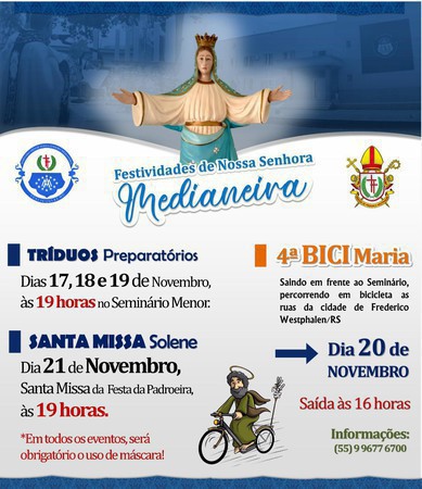 Capa Seminário realiza programação em honra à Nossa Senhora Medianeira