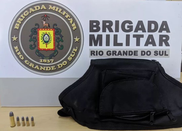 Capa BM apreende munições com adolescente em Tenente Portela