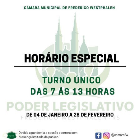 Capa Câmara de FW adere ao turno único