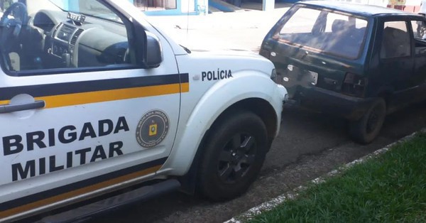 Capa 37°BPM recupera veículo no município de Iraí