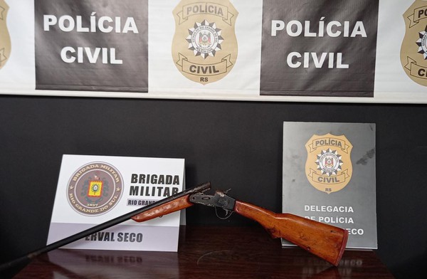 Capa BM e PC cumprem mandado de busca e apreensão em Erval Seco