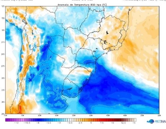 Capa Frente fria irá reduzir calor intenso no RS
