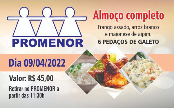 Capa Promenor promove almoço em prol da entidade