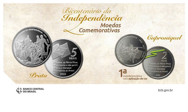 Capa Banco Central lança moedas comemorativas aos 200 anos da independência