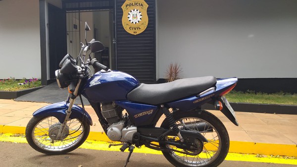 Capa Moto furtada em FW é recuperada em Vista Alegre