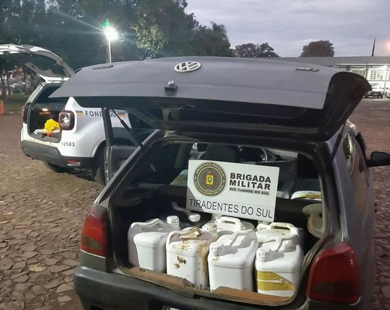 Capa BM prende homem por contrabando de agrotóxicos