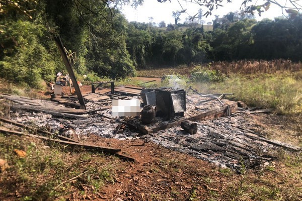Capa Corpo é encontrado carbonizado em Ametista do Sul