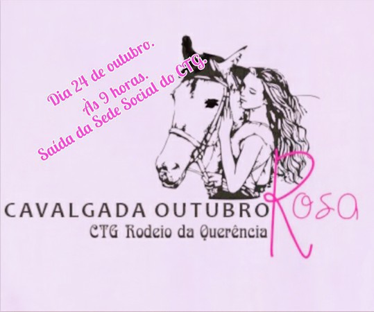Capa CTG Rodeio da Querência realiza 1ª Cavalgada do Outubro Rosa