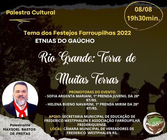Capa Prendas da 28ª RT promovem palestra cultural