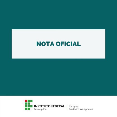 Capa IFF de Frederico Westphalen divulga nota sobre fatos envolvendo alunos da Instituição