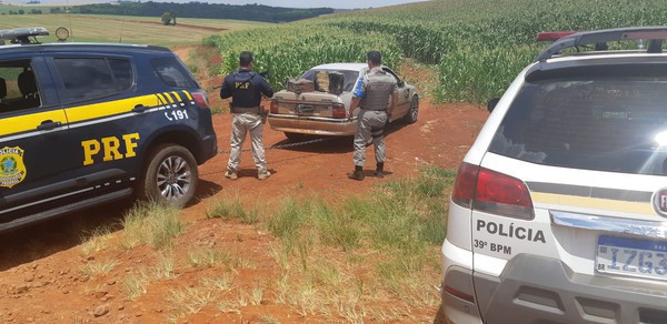 Capa PRF apreende cerca de 50 kg de droga em Boa Vista das Missões