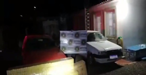 Capa Brigada Militar apreende produto de contrabando em Crissiumal