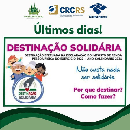 Capa Campanha DestinAção Solidária: último mês para ajudar entidades com o imposto de renda