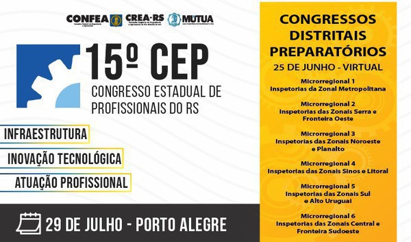 Capa CREA-RS realiza congresso virtual neste sábado, 25