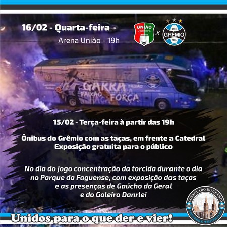Capa Exposição de taças e ônibus do Grêmio são atrativos para os gremistas