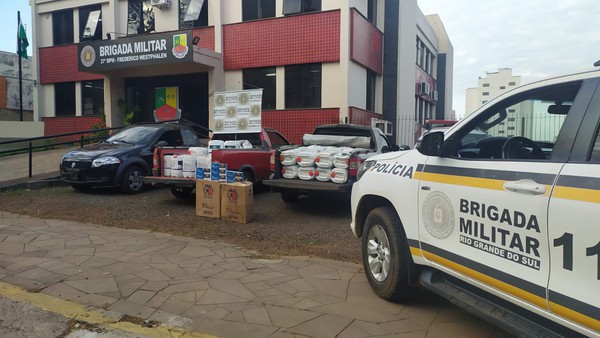 Capa BM prende trio durante Operação Agro-Hórus em FW