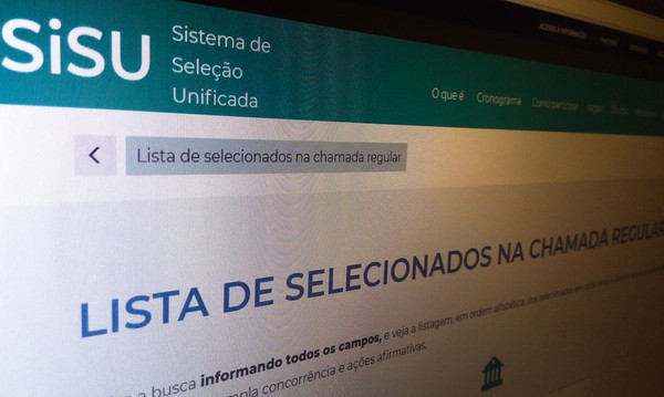 Capa Primeira chamada do Sisu vai até 8 de março